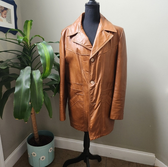 Men's Vintage Leather Jacket size 40 reg - Picture 5 of 9